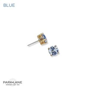Park Lane Blue Impression Earrings | Gold Setting | 3 Carat Stud Earrings